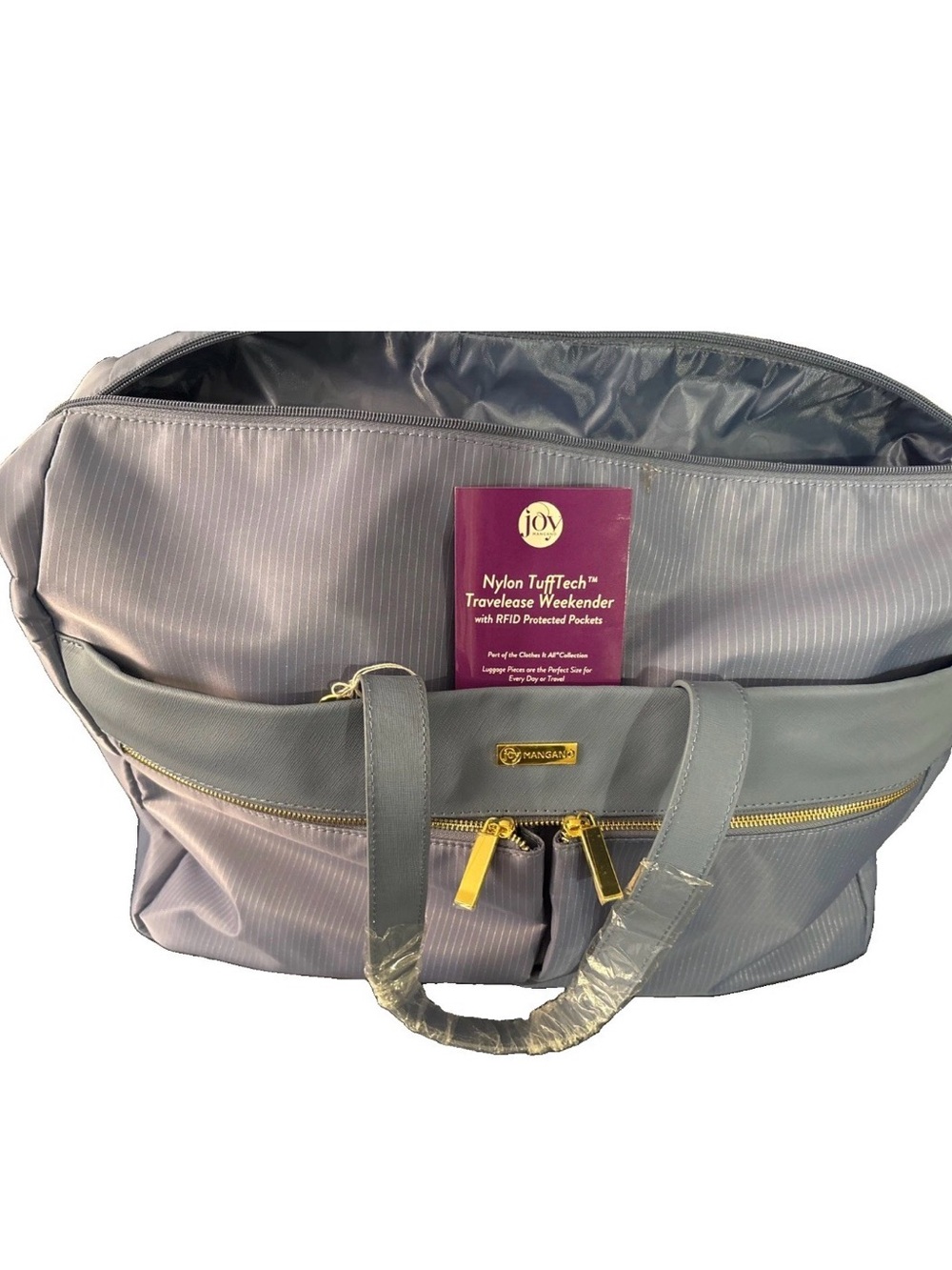 Nylon tuff Joy Mangano Travel Ease Weekender Bag with Shoulder Strap Nwt
